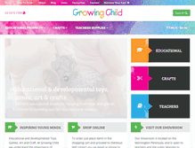Tablet Screenshot of growingchild.com.au